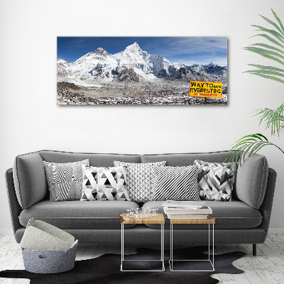 Quadro in vetro acrilico Monte Everest