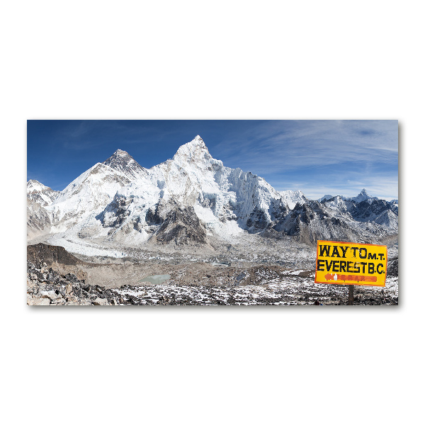 Quadro in vetro acrilico Monte Everest