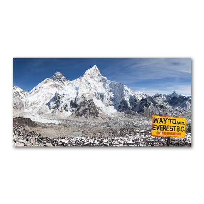 Quadro in vetro acrilico Monte Everest