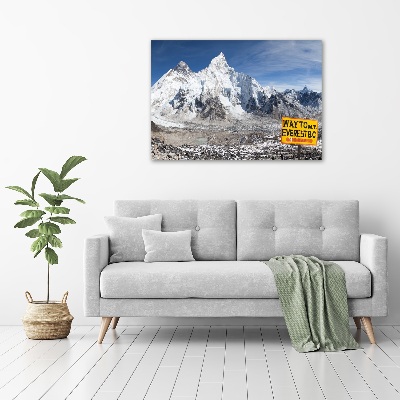 Quadro in vetro acrilico Monte Everest