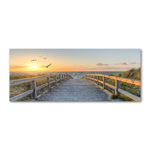 Quadro vetro acrilico Sentiero per la spiaggia