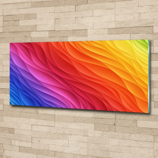 Quadro su vetro acrilico Piogge colorate