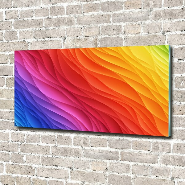 Quadro su vetro acrilico Piogge colorate