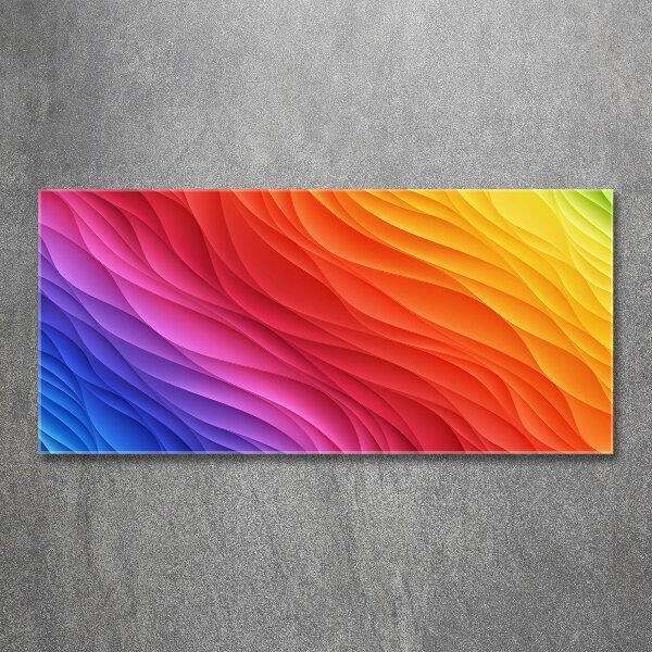 Quadro su vetro acrilico Piogge colorate