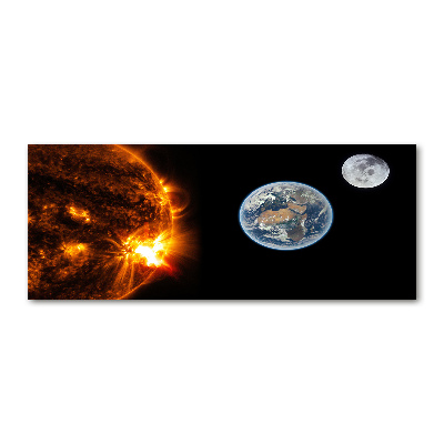 Quadro in vetro acrilico Sistema solare