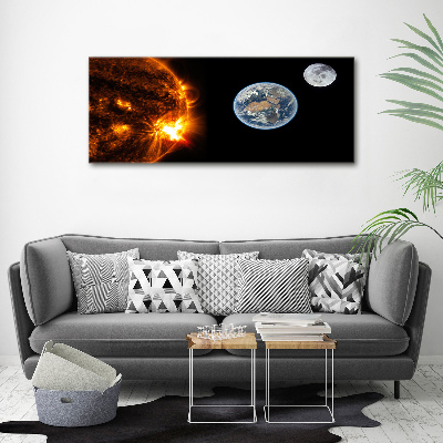 Quadro in vetro acrilico Sistema solare
