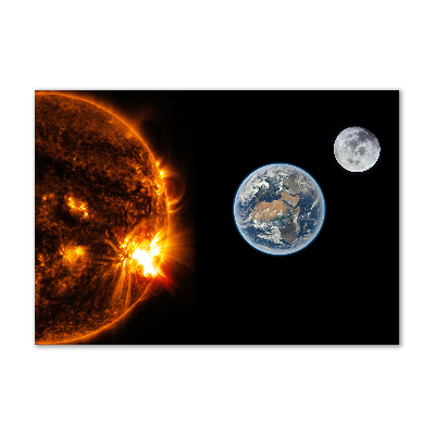 Quadro in vetro acrilico Sistema solare