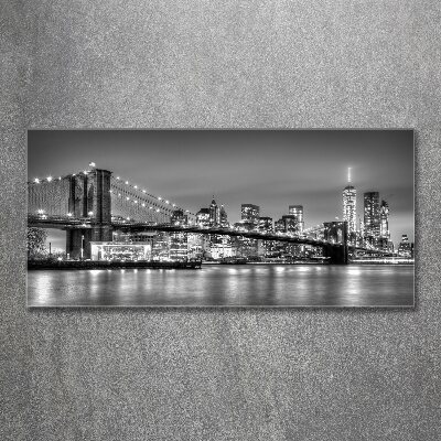 Quadro su vetro acrilico Ponte di Brooklyn