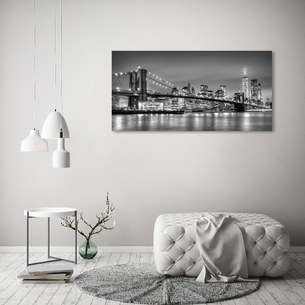 Quadro su vetro acrilico Ponte di Brooklyn