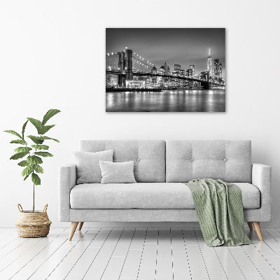 Quadro su vetro acrilico Ponte di Brooklyn