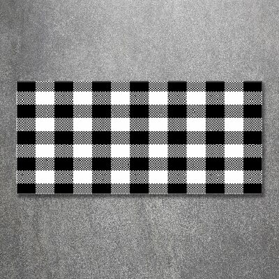 Quadro su vetro acrilico A scacchi bianchi e neri