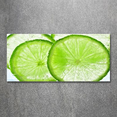 Quadro su vetro acrilico Lime sott'acqua