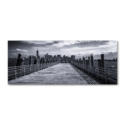Quadro vetro acrilico Panorama di New York