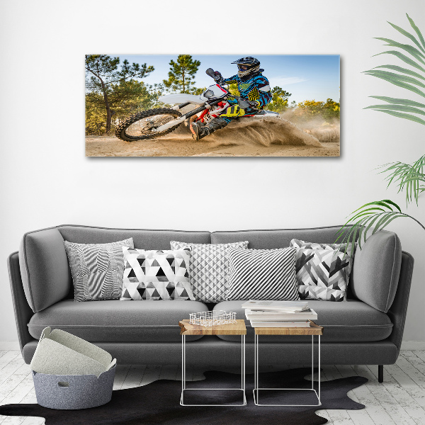 Quadro vetro acrilico Motocross