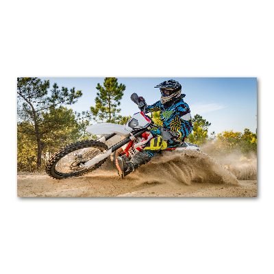 Quadro vetro acrilico Motocross