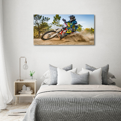 Quadro vetro acrilico Motocross
