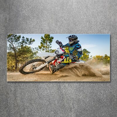 Quadro vetro acrilico Motocross