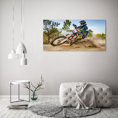 Quadro vetro acrilico Motocross