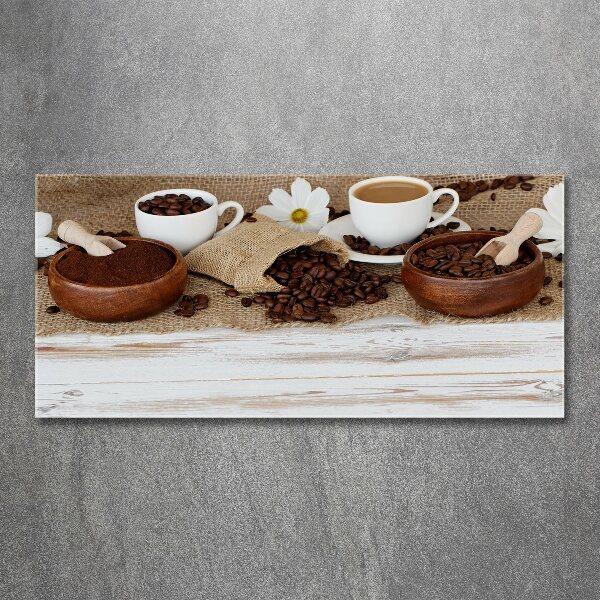 Quadro su vetro acrilico Una tazza di caffè