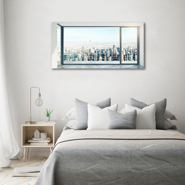 Quadro in vetro acrilico Vista della città
