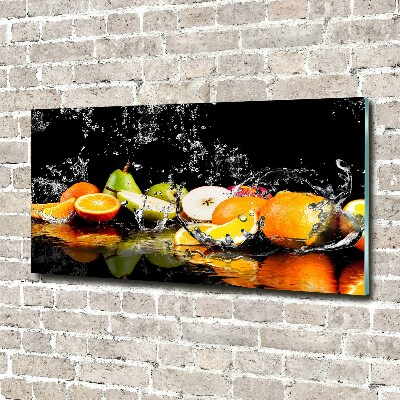 Quadro vetro acrilico Frutta e acqua