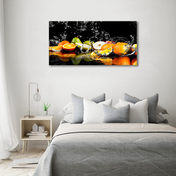 Quadro vetro acrilico Frutta e acqua