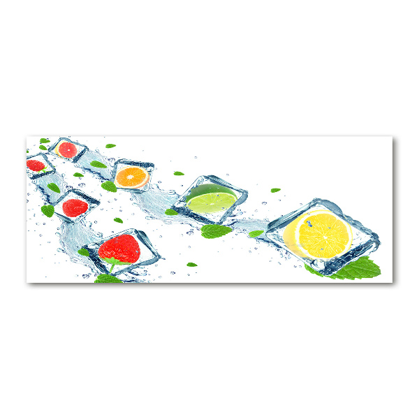 Quadro in vetro acrilico Cubetti di frutta