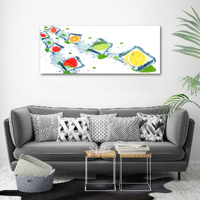 Quadro in vetro acrilico Cubetti di frutta