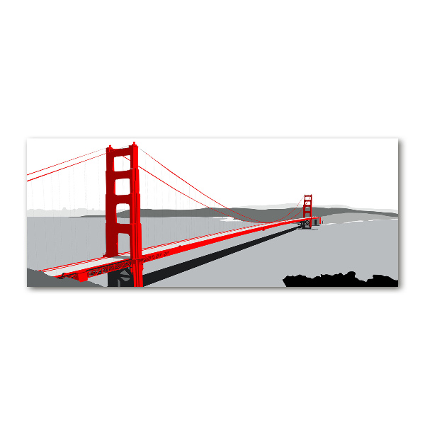Quadro su vetro acrilico Ponte di San Francisco