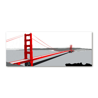 Quadro su vetro acrilico Ponte di San Francisco