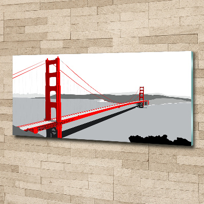 Quadro su vetro acrilico Ponte di San Francisco