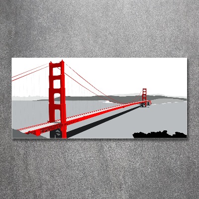 Quadro su vetro acrilico Ponte di San Francisco