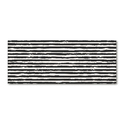 Quadro in vetro acrilico Strisce bianche e nere