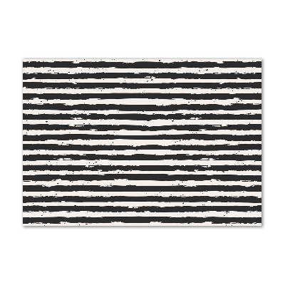 Quadro in vetro acrilico Strisce bianche e nere