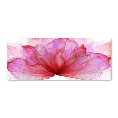 Quadro in vetro acrilico Fiore rosa