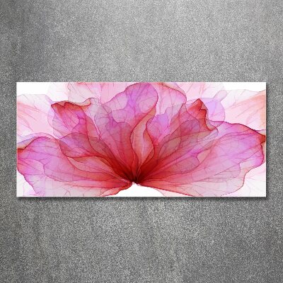 Quadro in vetro acrilico Fiore rosa