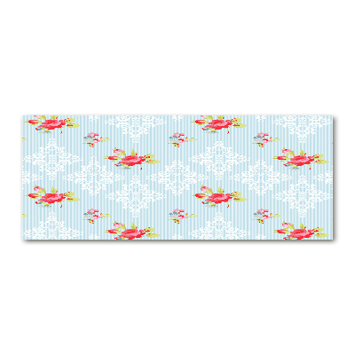 Quadro vetro acrilico Rose e ornamenti