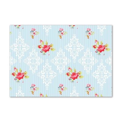 Quadro vetro acrilico Rose e ornamenti