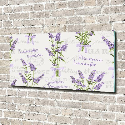 Quadro su vetro acrilico Lavanda