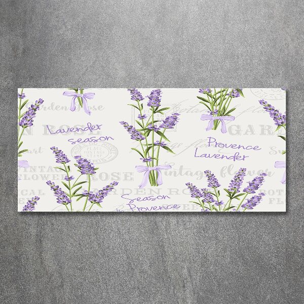 Quadro su vetro acrilico Lavanda