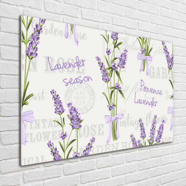Quadro su vetro acrilico Lavanda