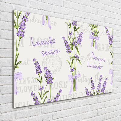 Quadro su vetro acrilico Lavanda