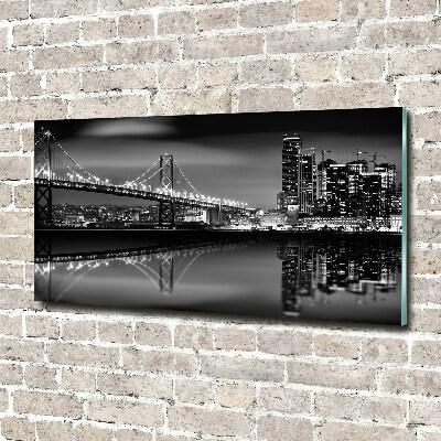 Quadro su vetro acrilico San Francisco di notte