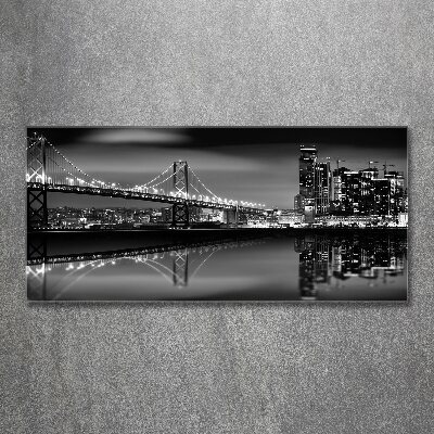Quadro su vetro acrilico San Francisco di notte