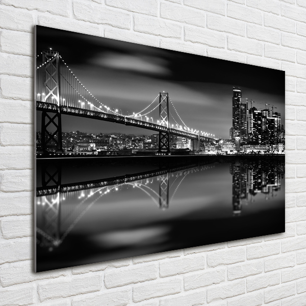 Quadro su vetro acrilico San Francisco di notte
