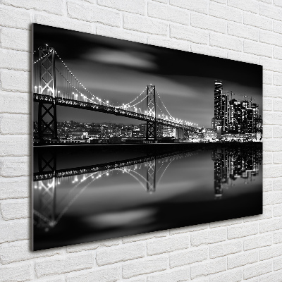 Quadro su vetro acrilico San Francisco di notte
