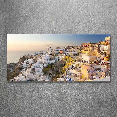 Quadro su vetro acrilico Santorini, Grecia