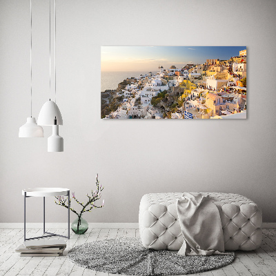Quadro su vetro acrilico Santorini, Grecia