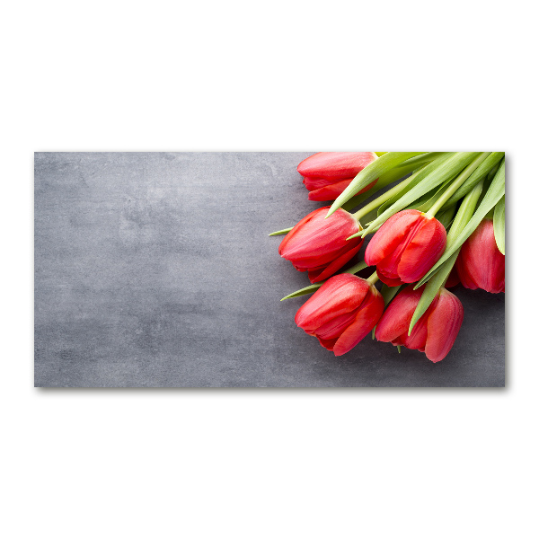 Quadro vetro acrilico Fiore rosso