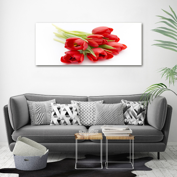 Quadro su vetro acrilico Fiore rosso